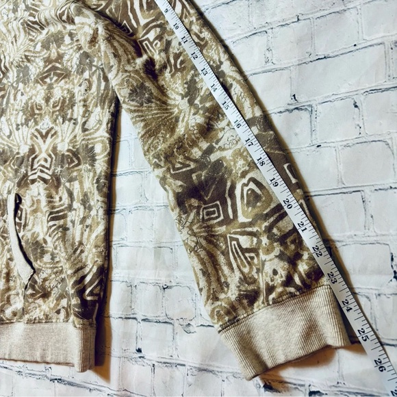 Westbound Womens XL Boho Neutral Print Zip Up Lightweight Jacket Pockets - Picture 9 of 11